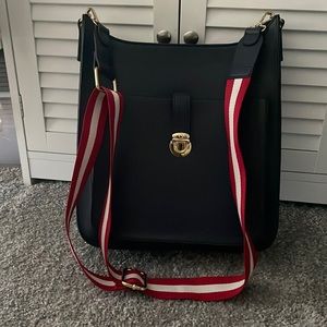 Neiman Marcus Navy Blue Cross Bag
